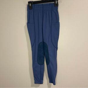 Baleaf Girls Blue riding pants with knee patches. Size S
